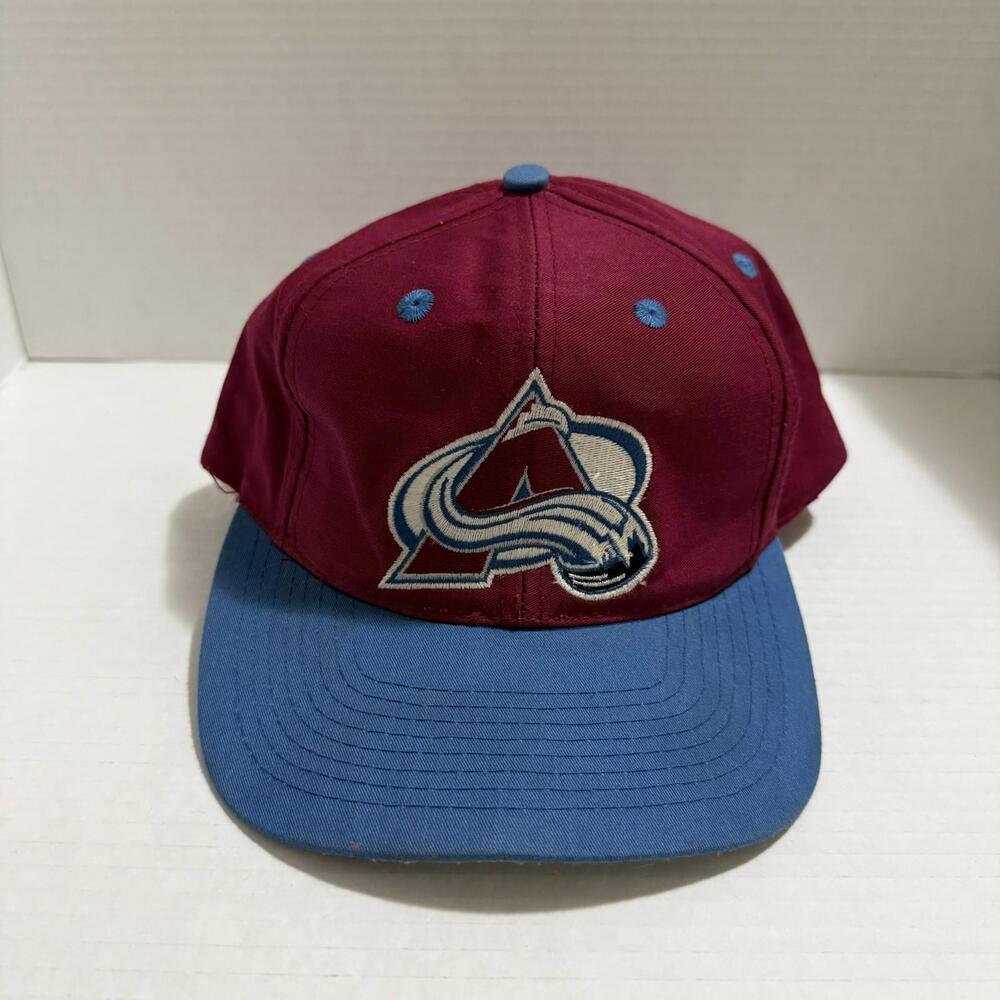 Vintage Colorado Avalanche NHL Twill Logo Hat Maroon OS Men’s